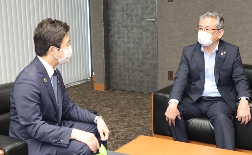 清須市の永田純夫市長を訪問