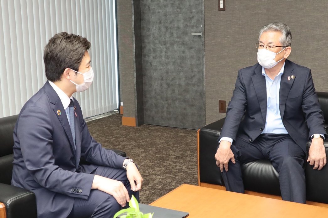 清須市の永田純夫市長を訪問