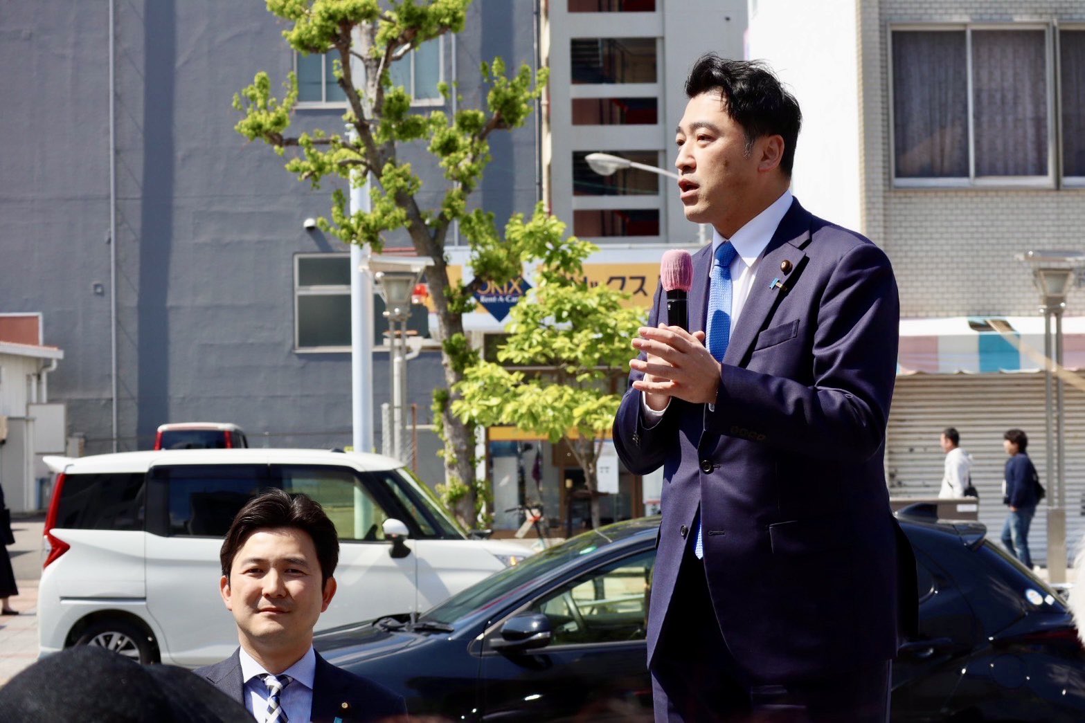 一宮での街頭演説